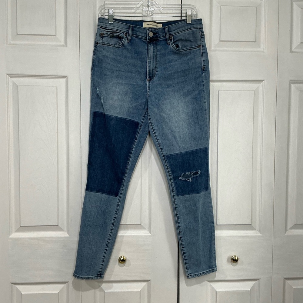 🌷 Gap True Skinny Super High Rise Blue Denim Jeans - 12 / 32